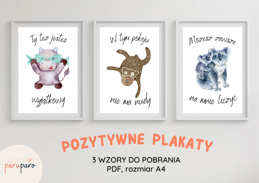 Pobierz pozytywne plakaty dla dzieci